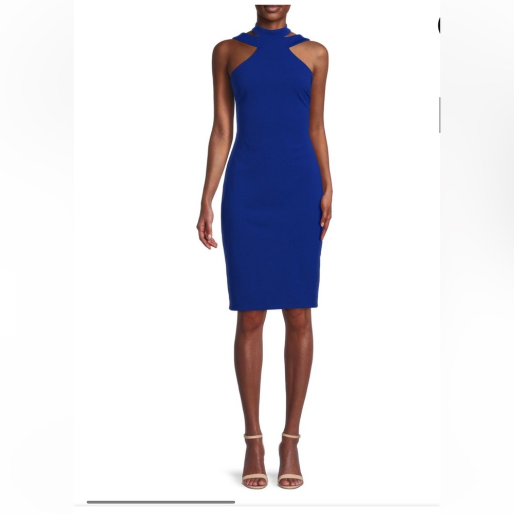 bebe Royal Blue Midi Dress